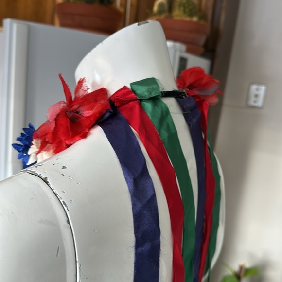 Vintage original Traditional Flower Ukrainian Headband, Folk Head Attire, Vinok - Picture 4 of 10